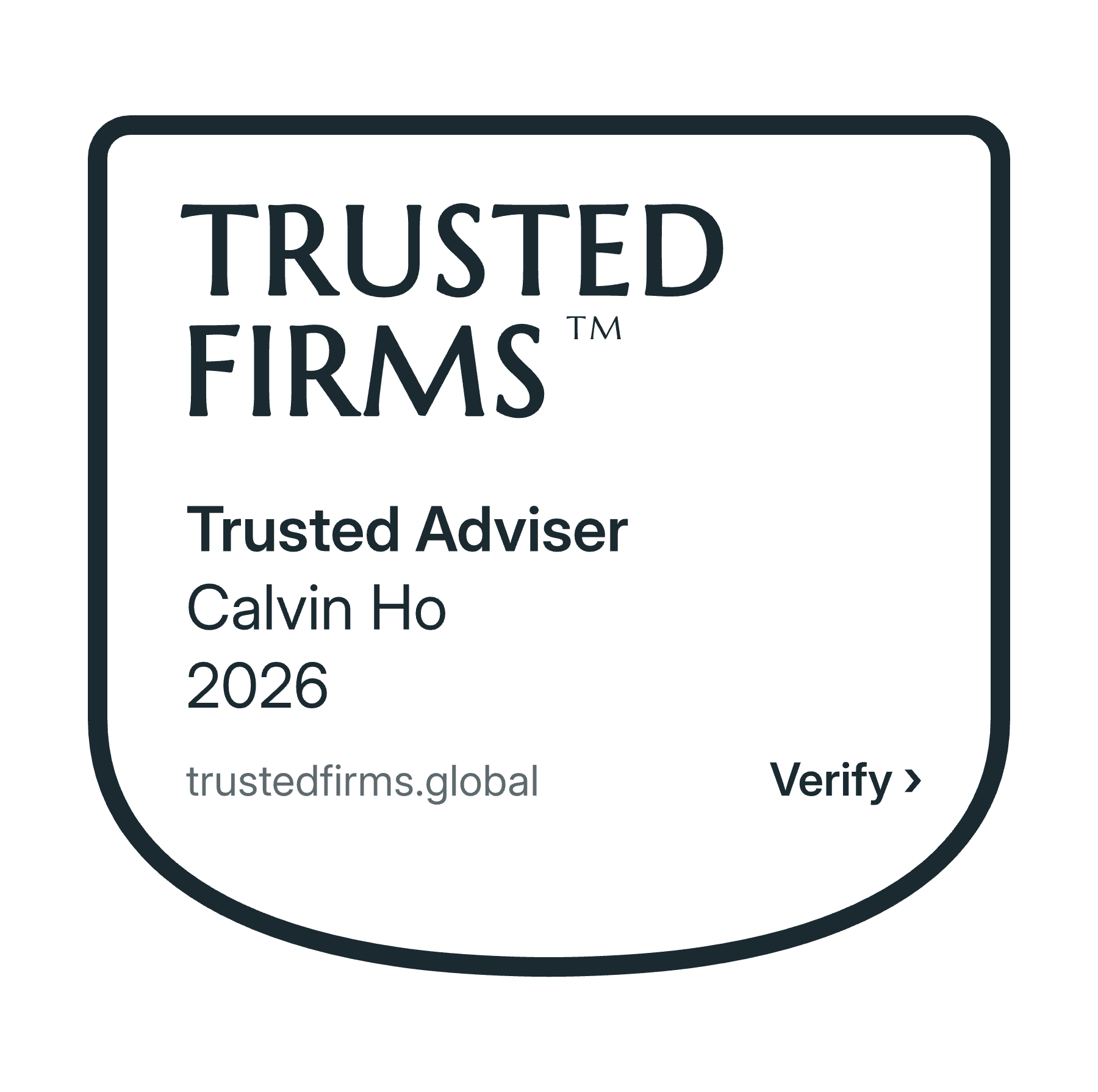 Trusted Adviser – Calvin Ho