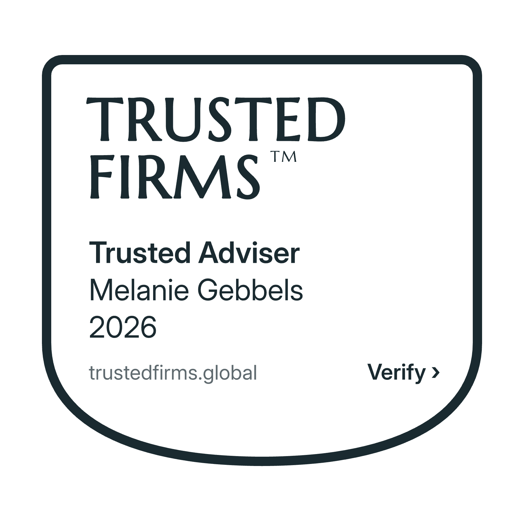 Trusted Adviser – Melanie Gebbels