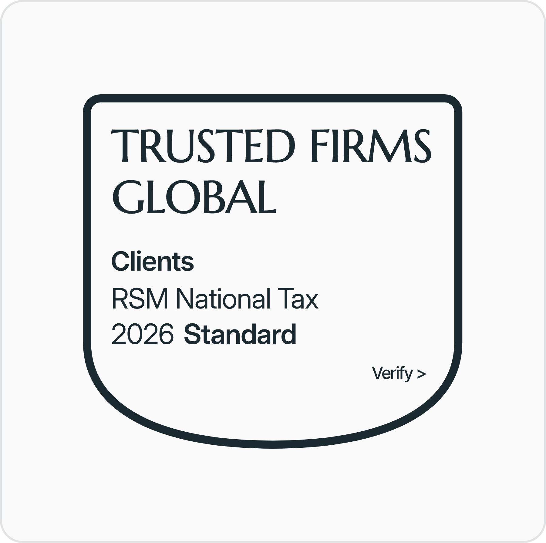 Trusted Firms 2026 – Clients – RSM National Tax