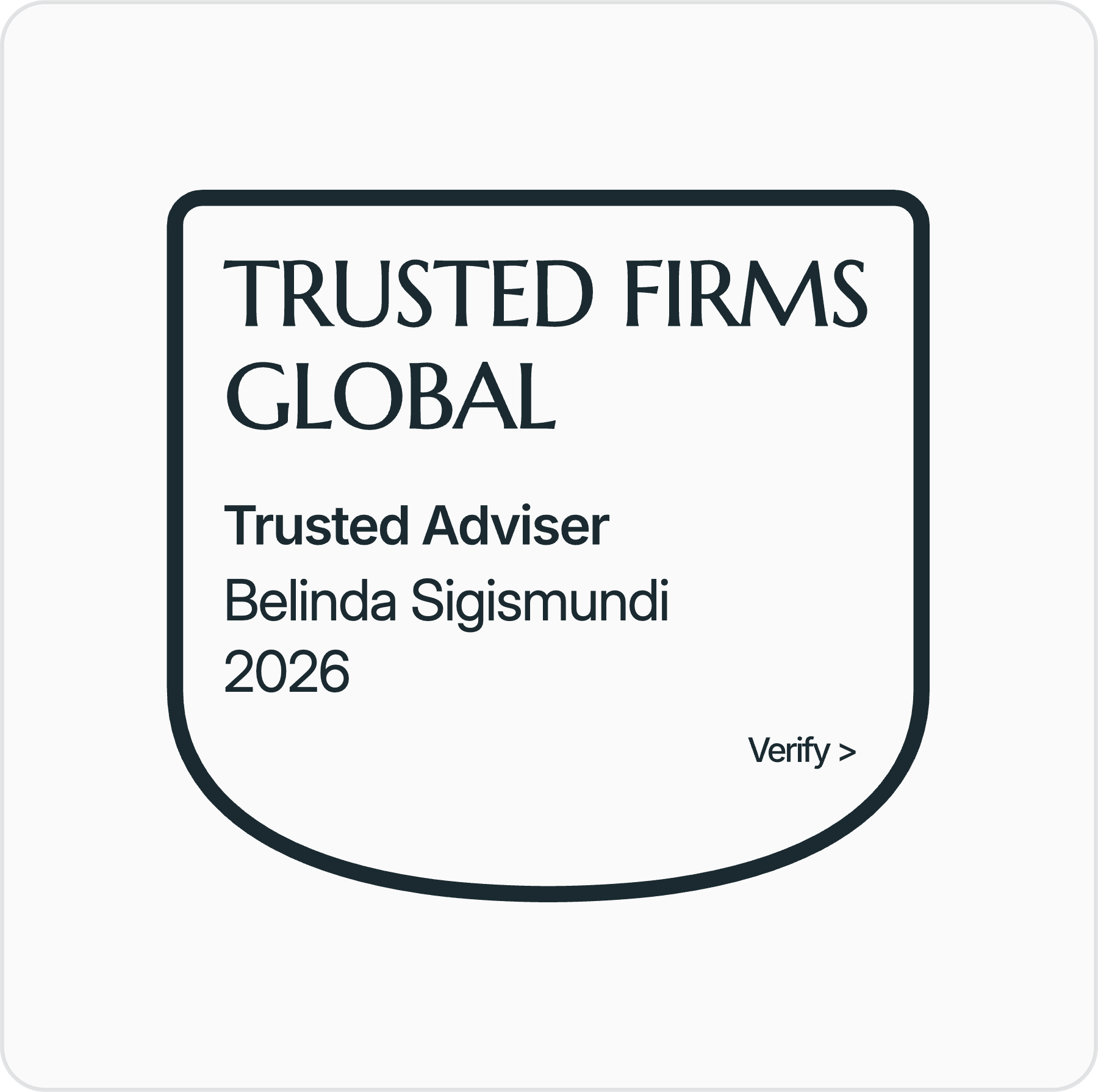 Trusted Firms — Belinda Sigismundi