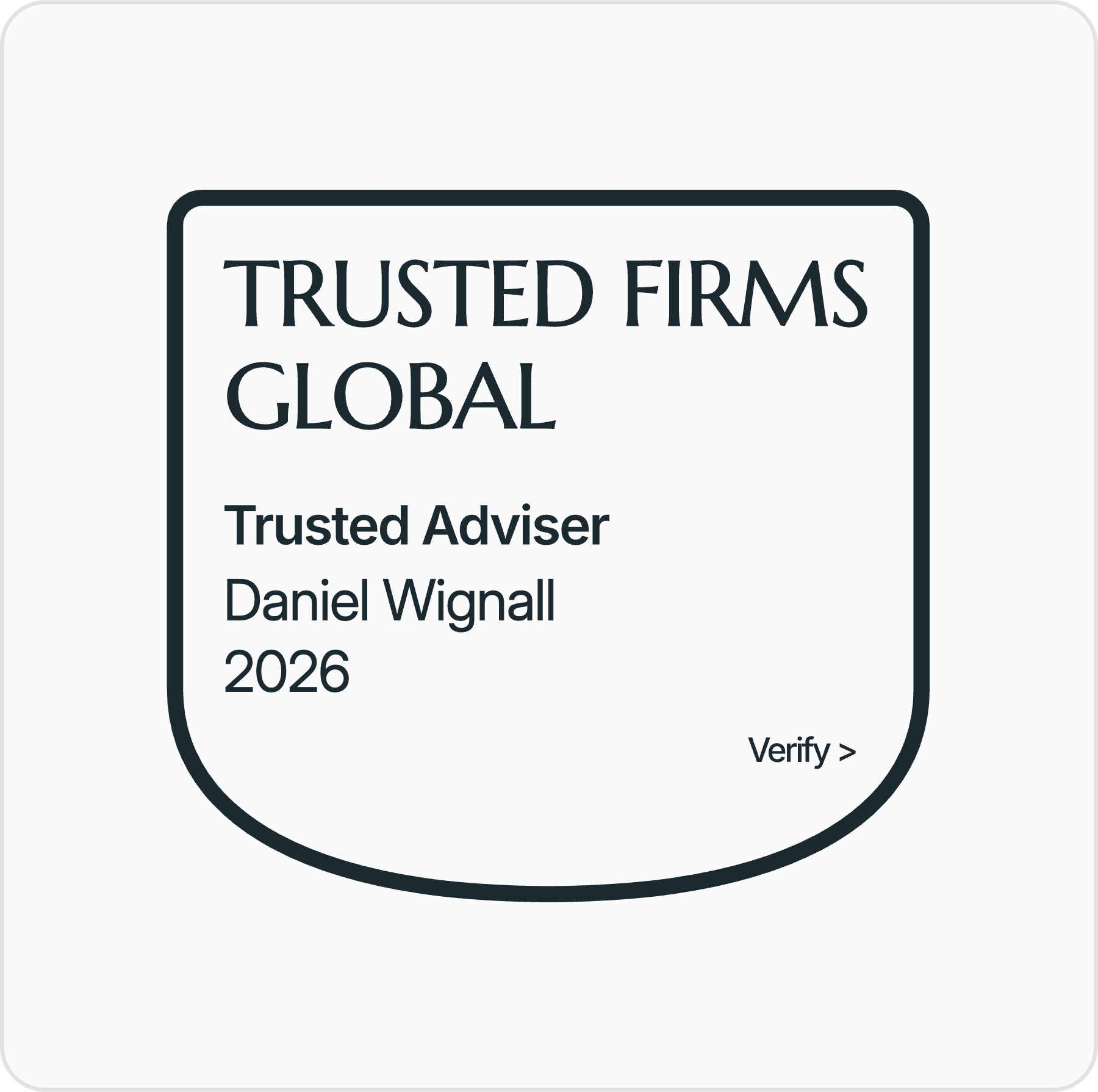 Trusted Firms — Daniel Wignall
