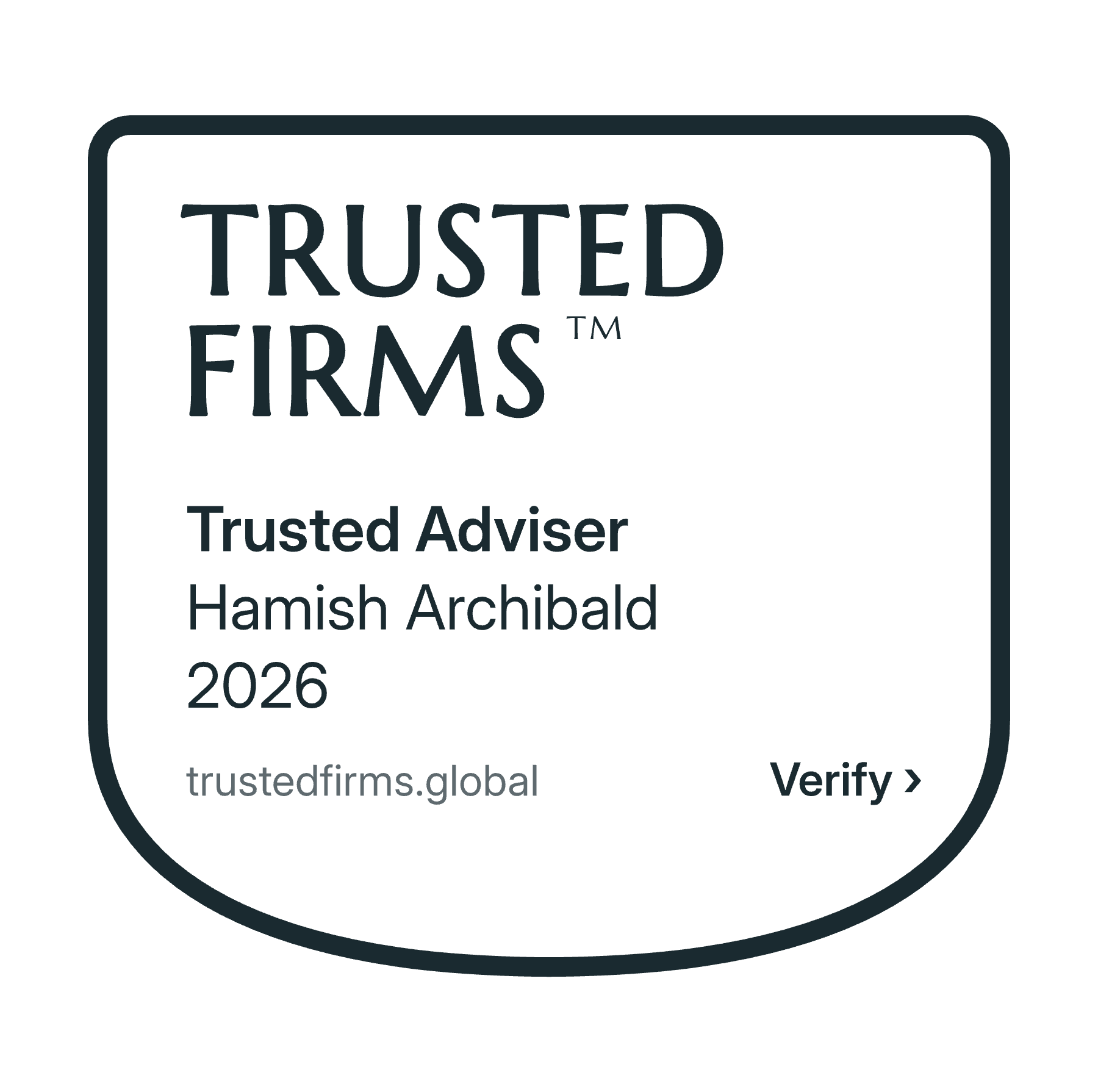 Trusted Firms – Hamish Archibald