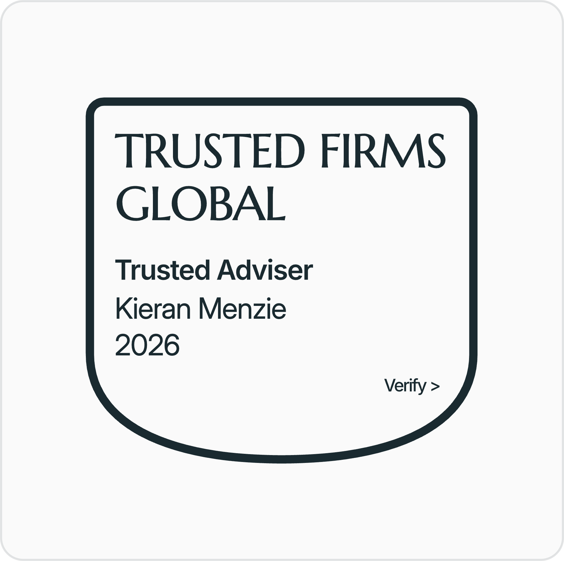 Trusted Firms — Kieran Menzie