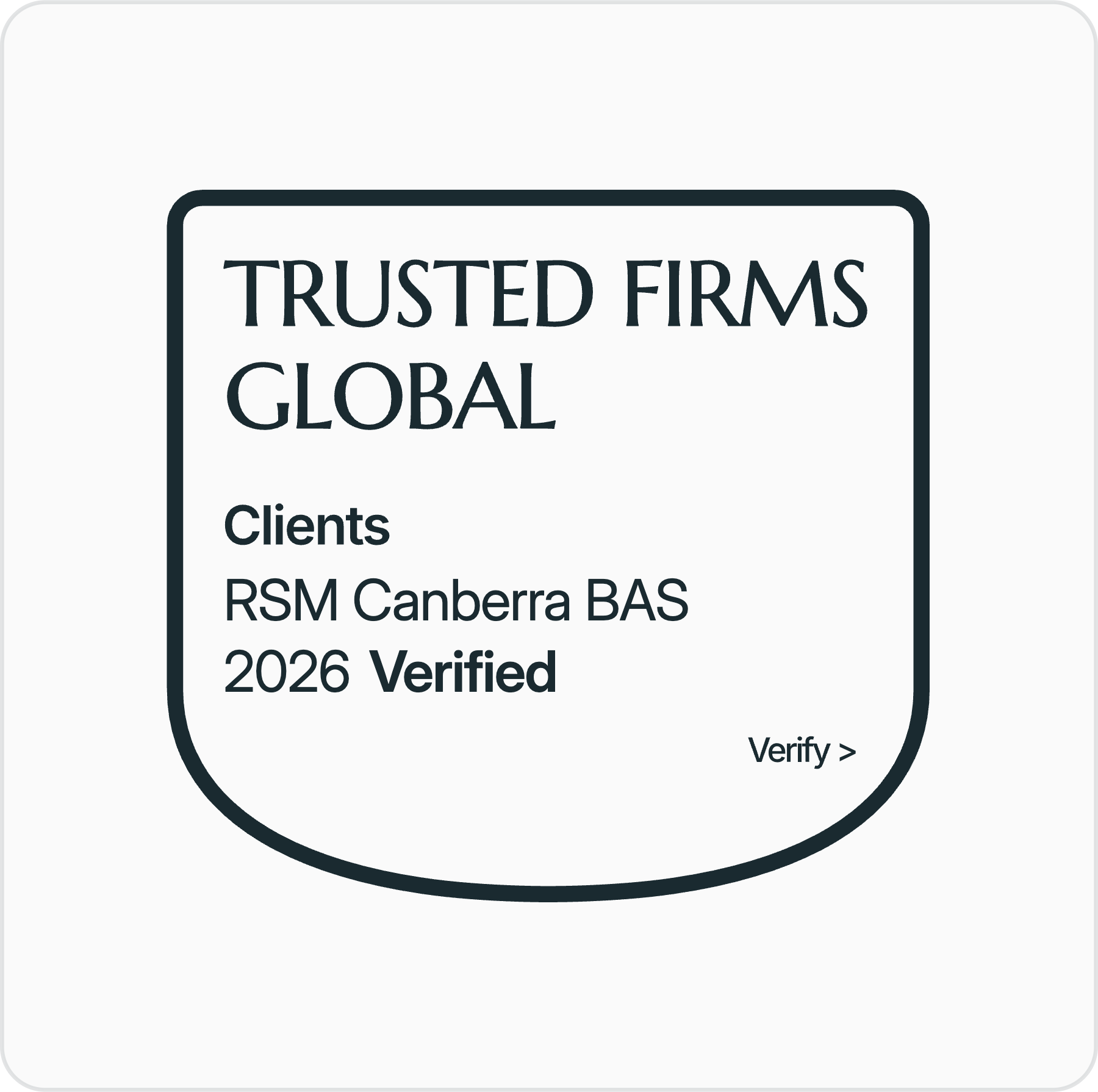 Trusted Firms — RSM Canberra BAS
